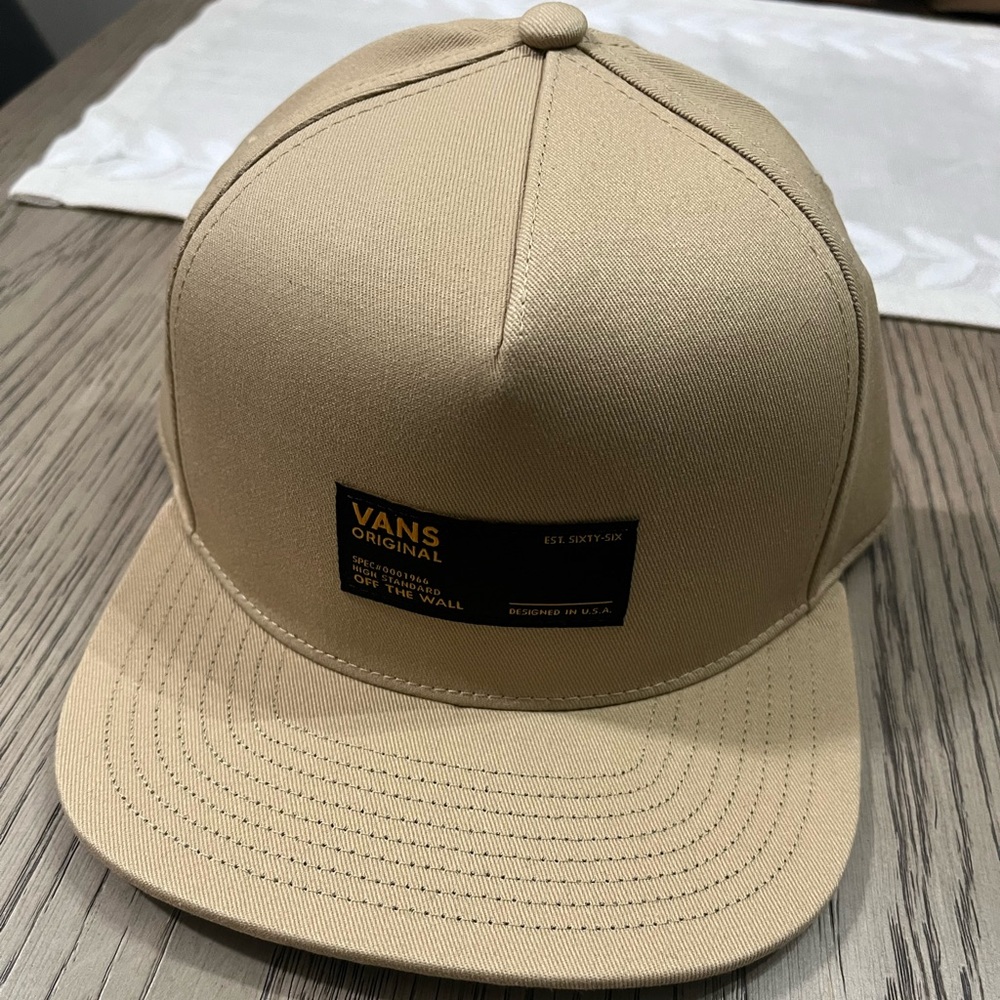 NWT Vans Ravenna Snapback Hat Khaki Brown